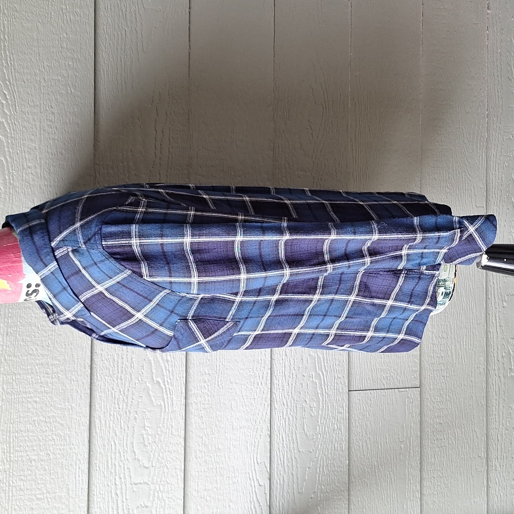 Rails Hunter Metallic Plaid Button Down Shirt Siz… - image 7